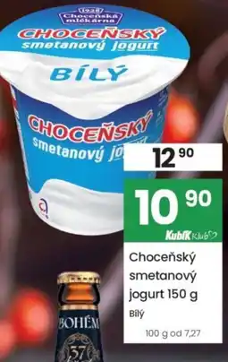 Kubík potraviny Choceňský smetanový jogurt nabídka