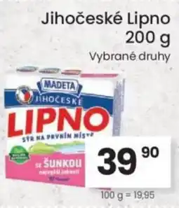 Kubík potraviny Madeta Jihočeské Lipno nabídka