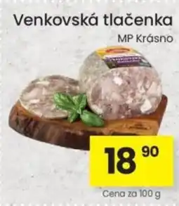 Kubík potraviny Venkovská tlačenka nabídka
