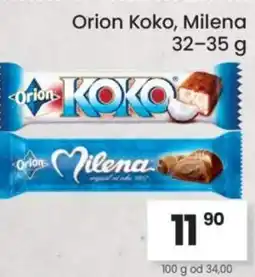 Kubík potraviny Orion Koko, Milena nabídka