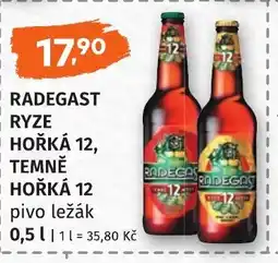 Coop hb Radegast Ryze hořká 12, Temně hořká 12 nabídka