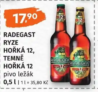 Coop hb Radegast Ryze hořká 12, Temně hořká 12 nabídka