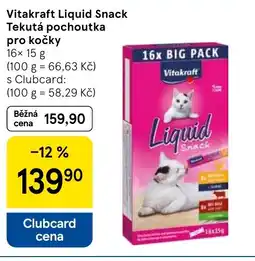 Tesco Vitakraft Liquid Snack Tekutá pochoutka pro kočky nabídka