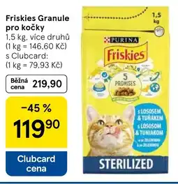 Tesco Friskies Granule pro kočky nabídka