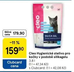 Tesco Cleo Hygienické stelivo pro kočky v podobě silikagelu nabídka