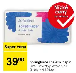 Tesco Springforce Toaletní papír nabídka