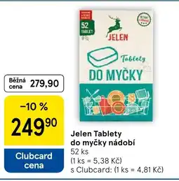 Tesco Jelen Tablety do myčky nádobí nabídka