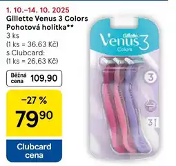 Tesco Gillette Venus 3 Colors Pohotová holítka nabídka