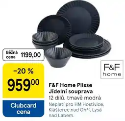 Tesco F&F Home Plisse Jídelní souprava nabídka