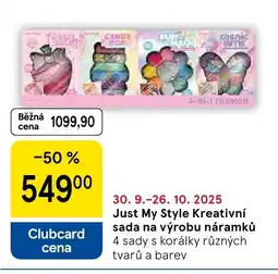 Tesco Just My Style Kreativní sada na výrobu náramků nabídka