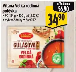 Albert Vitana Velká rodinná polévka nabídka