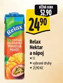 Albert Relax Nektar a nápoj nabídka