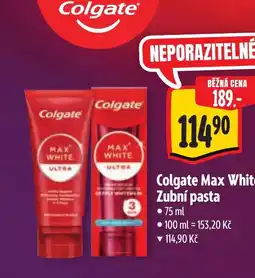 Albert Colgate Max White Zubní pasta nabídka