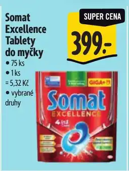 Albert Somat Excellence Tablety do myčky nabídka