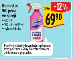 Albert Domestos WC pěna ve spreji nabídka