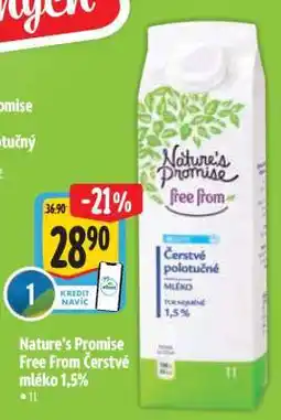 Albert Nature's Promise Free From Čerstvé mléko 1,5% nabídka