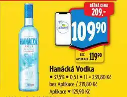 Albert Hanácká vodka nabídka