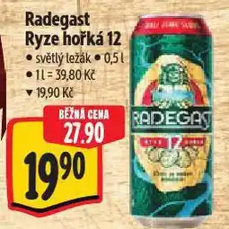 Albert Radegast ryze hořká 12 nabídka