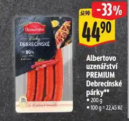 Albert Albertovo uzenářství premium debrecínské párky nabídka