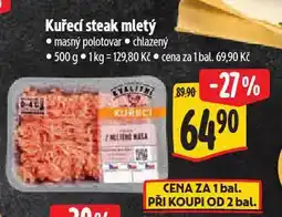 Albert Kuřecí steak mletý nabídka