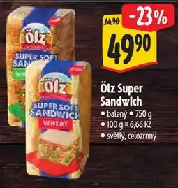 Albert Olz super sandwich nabídka