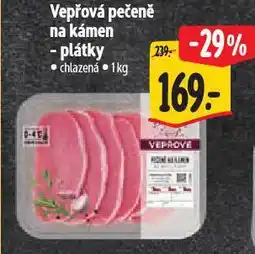 Albert Vepřová pečeně na kámen - plátky nabídka