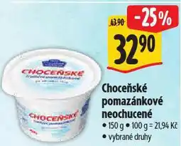 Albert Choceňské pomazánkové neochucené nabídka