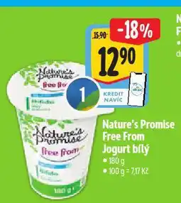 Albert Nature´s promise free form jogurt bílý nabídka