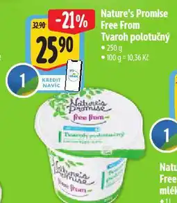 Albert Nature´s promise free form tvaroh polotučný nabídka