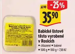 Albert Babické listové těsto vyrobené v rosicích nabídka