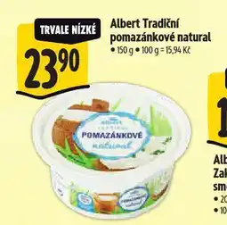 Albert Tradiční pomazánkové natural nabídka
