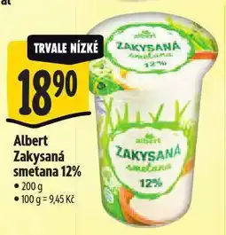 Albert Zakysaná smetana 12% nabídka