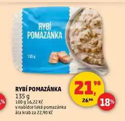 Penny Market RYBÍ POMAZÁNKA, 135 g nabídka