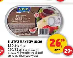 Penny Market FILETY Z MAKRELY LOSOS BBQ, Mexico, 170 g nabídka