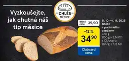 Tesco Chléb s podmáslím a mákem, 450 g nabídka