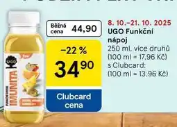 Tesco UGO Funkční nápoj, 250 ml, více druhů nabídka