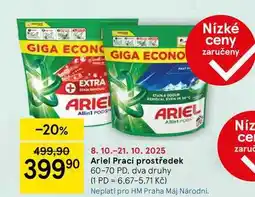 Tesco Ariel Prací prostředek, 60-70 PD nabídka