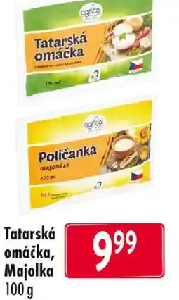 Qanto Tatarská omáčka, Majolka nabídka
