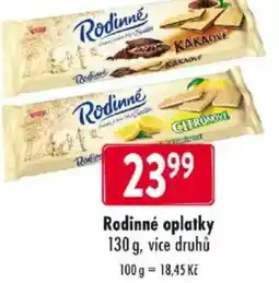 Qanto Rodinné oplatky nabídka