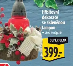 Albert Hřbitovní dekorace se skleněnou lampou nabídka