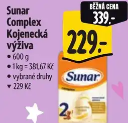 Albert Sunar Complex Kojenecká výživa nabídka