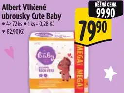 Albert Albert Vlhčené ubrousky Cute Baby nabídka