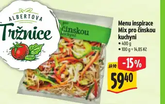 Albert Menu inspirace Mix pro čínskou kuchyni nabídka
