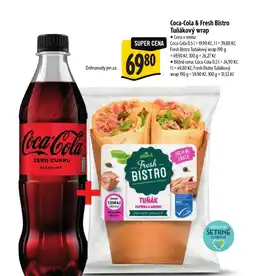 Albert Coca-Cola & Fresh Bistro Tuňákový wrap nabídka