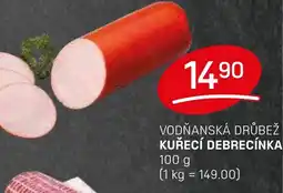 Flop Vodňanská drůbež kuřecí debrecínka nabídka