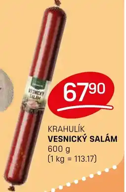 Flop Krahulík vesnický salám nabídka