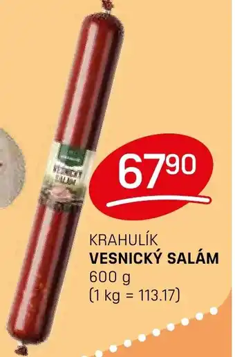 Flop Krahulík vesnický salám nabídka