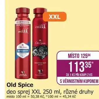 Teta Old Spice Deodorant ve spreji 250ml, vybrané druhy nabídka