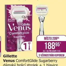 Teta Gillette Venus Comfortglide Sugarberry dámský holicí strojek + 1 hlavice nabídka