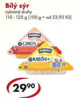 CBA Bílý sýr, 110-125 g nabídka